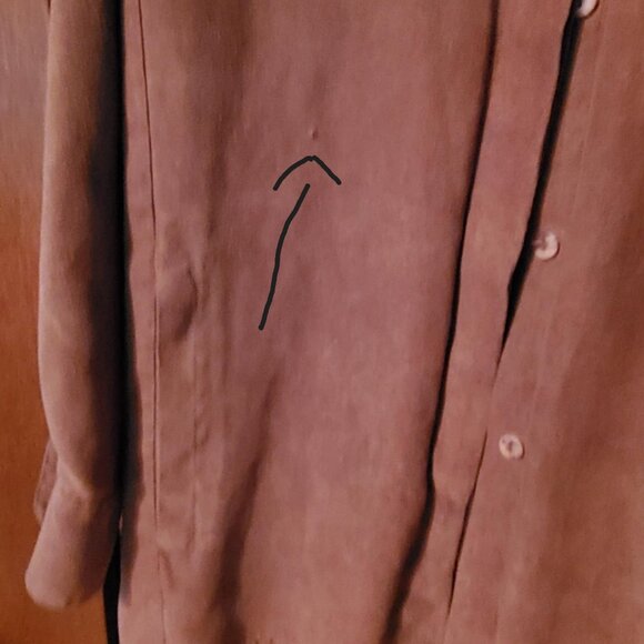 Vintage Cotton Ginny Suede-Like Jacket c 1990s – Plus Size Small - Picture 7 of 12